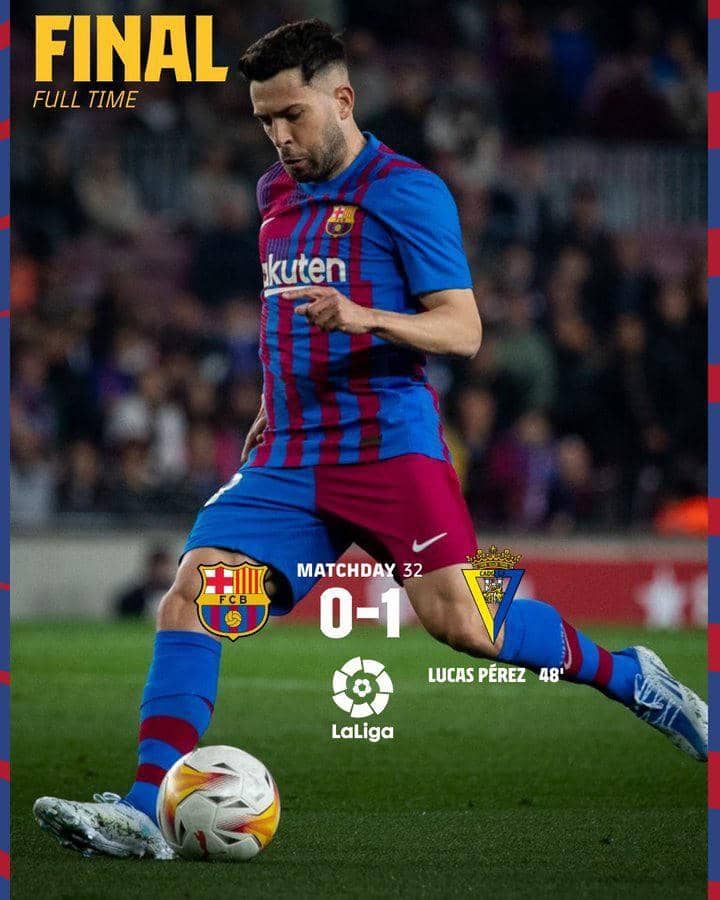 Barcelona drops points to Cadiz